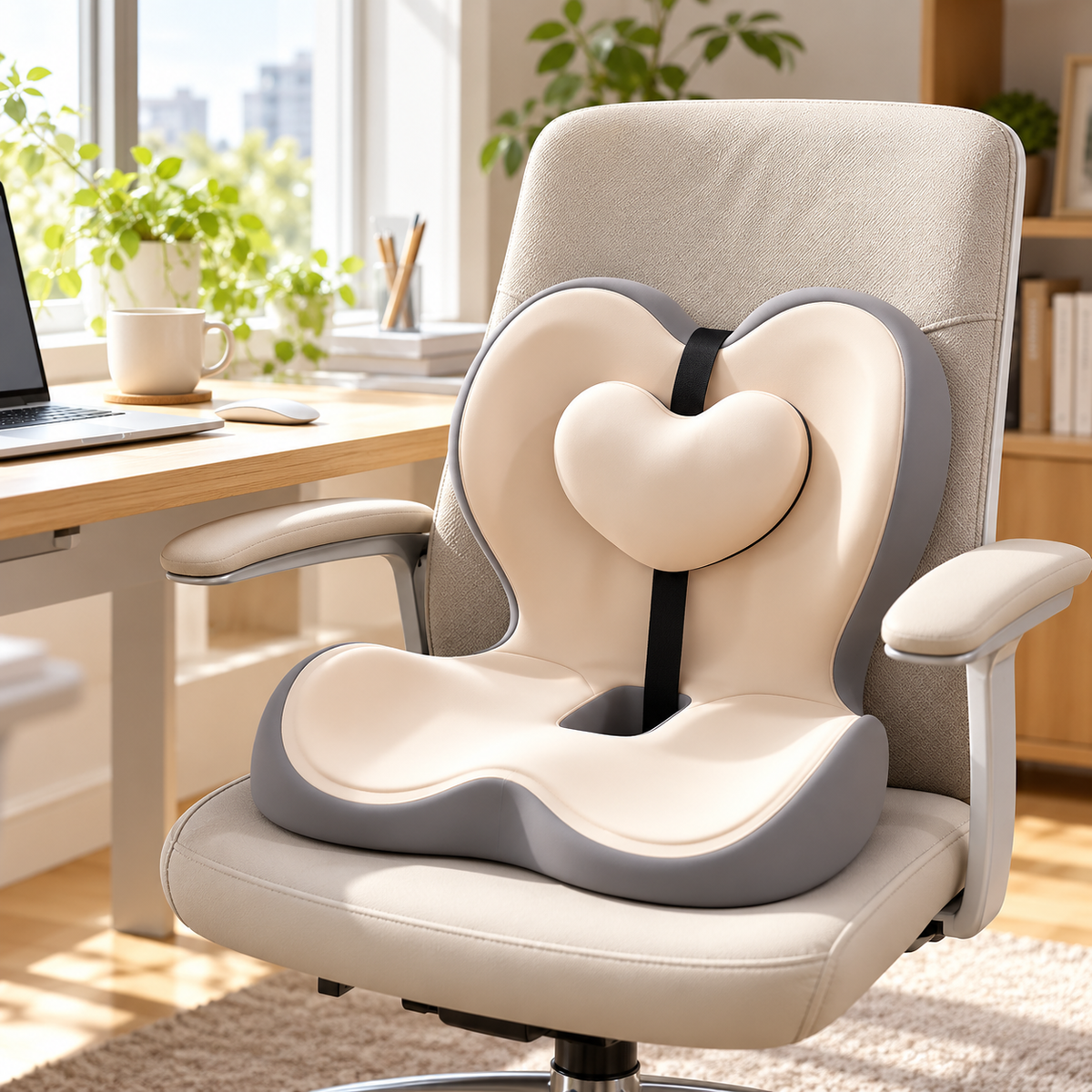 🪑 Ergonomic Lumbar Support Cushion | Supportive Back Pillow | Everyday Office & Home Seating Comfort