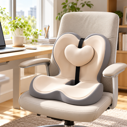 🪑 Ergonomic Lumbar Support Cushion | Supportive Back Pillow | Everyday Office & Home Seating Comfort