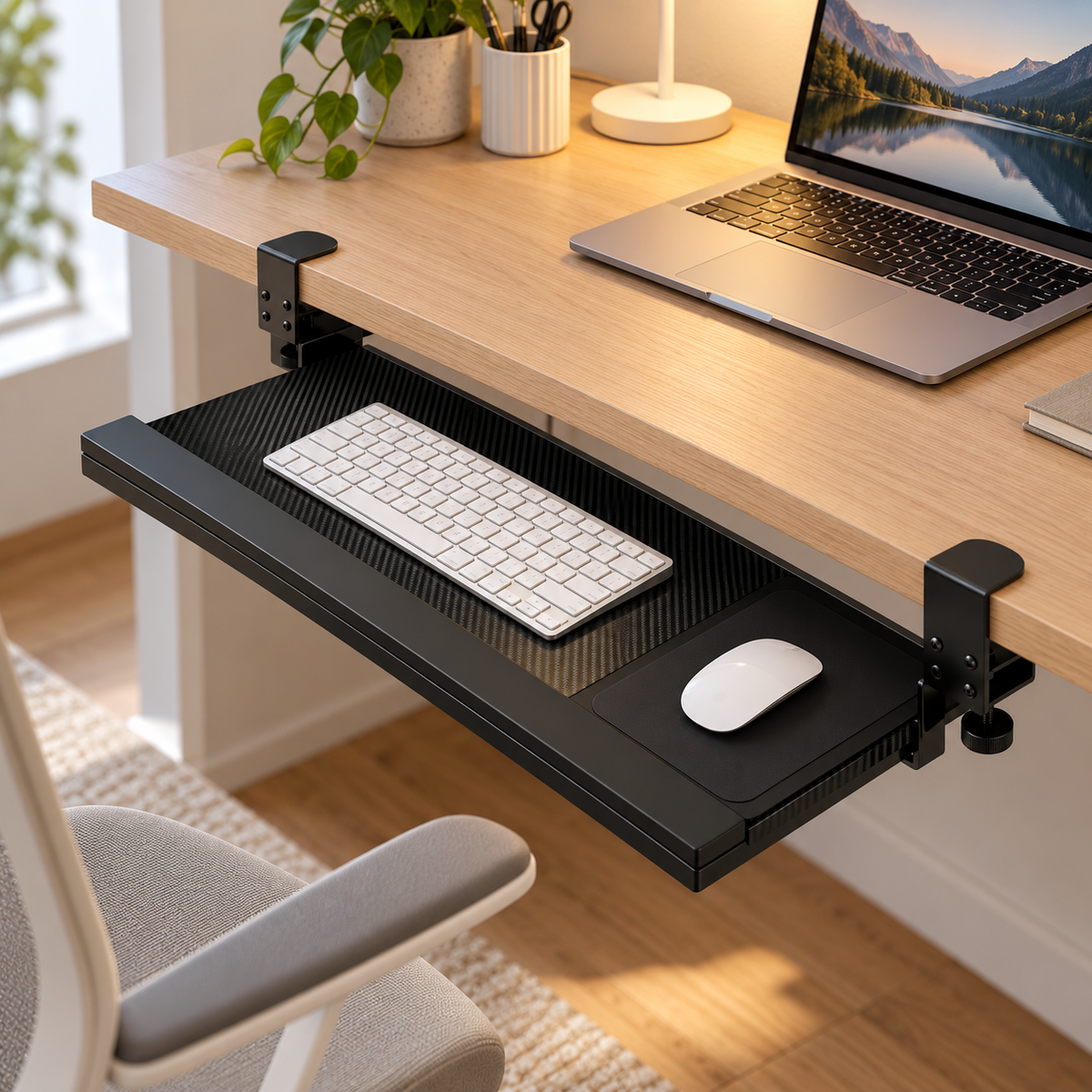 ⌨️ Under-Desk Keyboard Tray