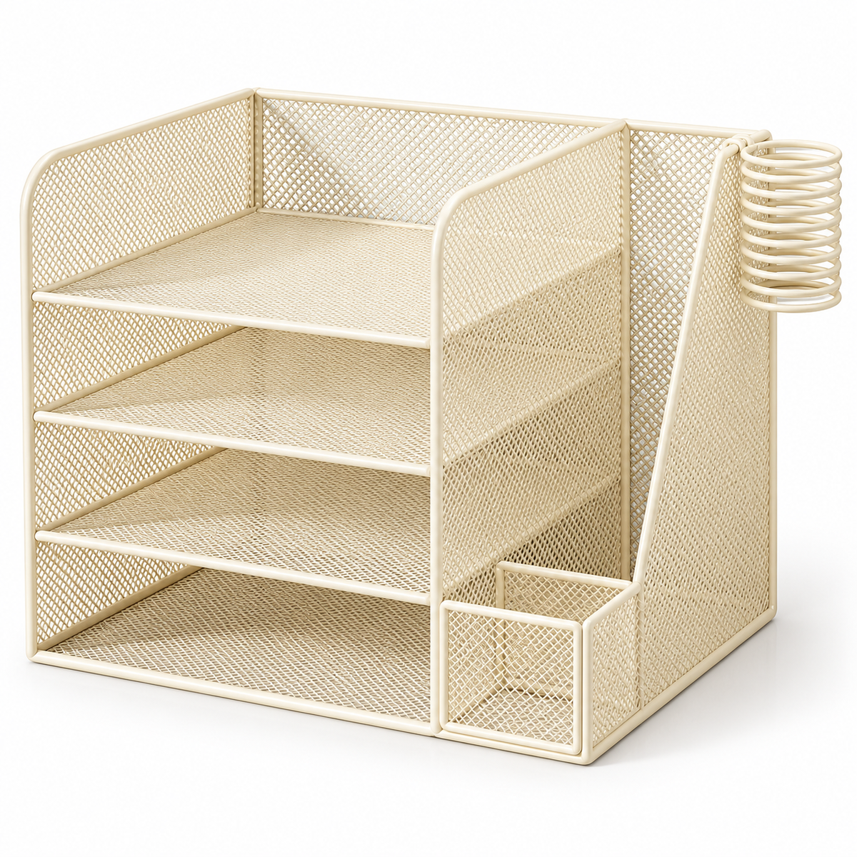 📚 Multi-Tier Desktop File Organizer | Document & Stationery Storage Rack