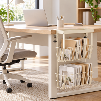 📚 Clamp-On Desk File Organizer