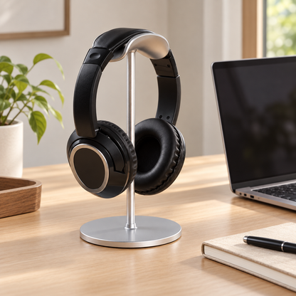 🎧 Desktop Headphone Stand | Metal Headset Holder | Space-Saving Desk Organizer