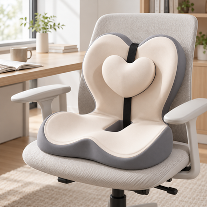 🪑 Ergonomic Lumbar Support Cushion | Supportive Back Pillow | Everyday Office & Home Seating Comfort