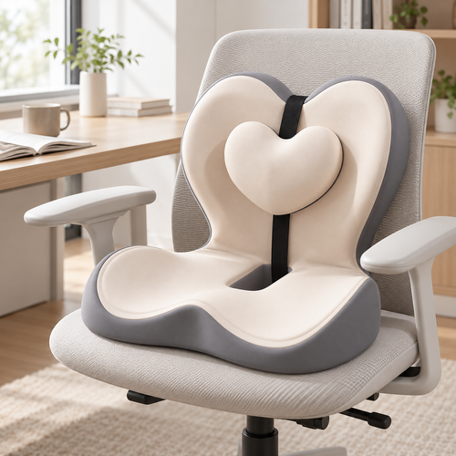 🪑 Ergonomic Lumbar Support Cushion | Supportive Back Pillow | Everyday Office & Home Seating Comfort