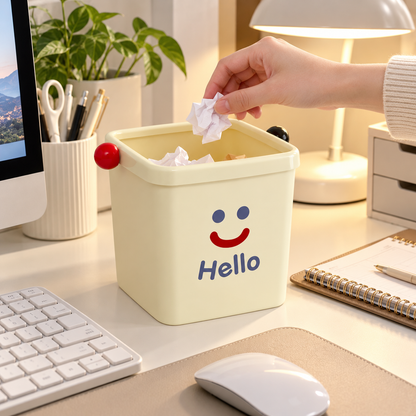 🗑️ Desktop Waste Bin | Compact Trash Organizer | Clean Workspace & Everyday Desk Essential