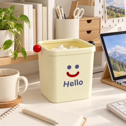 🗑️ Desktop Waste Bin | Compact Trash Organizer | Clean Workspace & Everyday Desk Essential