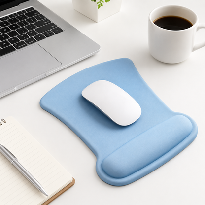 🖱️ Ergonomic Mouse Pad | Cushioned Wrist Support | Smooth Desk Surface for Work, Study & Gaming