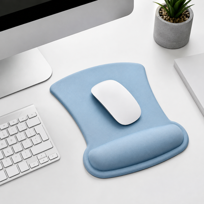🖱️ Ergonomic Mouse Pad | Cushioned Wrist Support | Smooth Desk Surface for Work, Study & Gaming