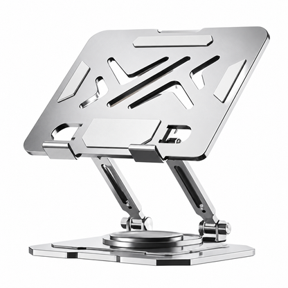 💻 Adjustable Laptop & Tablet Stand | Foldable Metal Riser | Multi-Angle Ergonomic Desktop Holder