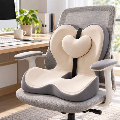 🪑 Ergonomic Lumbar Support Cushion | Supportive Back Pillow | Everyday Office & Home Seating Comfort