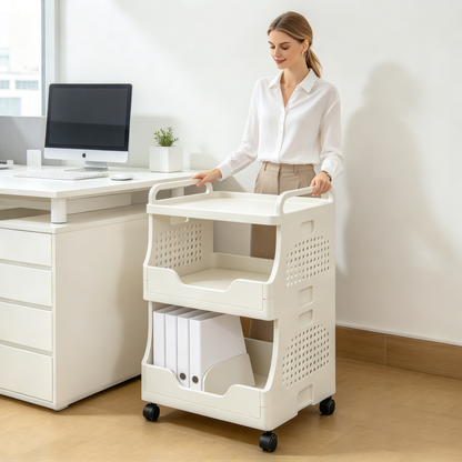 🛒 Rolling Storage Cart | Multi-Tier Mobile Organizer | Flexible Home & Office Storage Solution