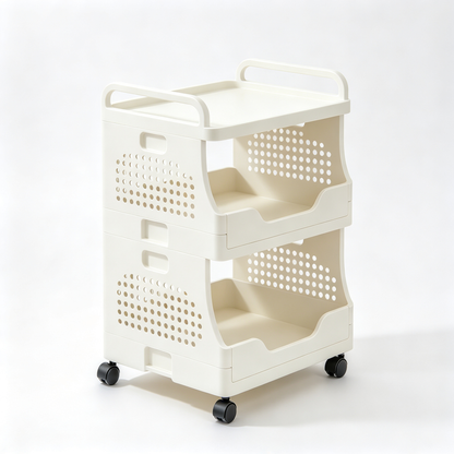 🛒 Rolling Storage Cart | Multi-Tier Mobile Organizer | Flexible Home & Office Storage Solution