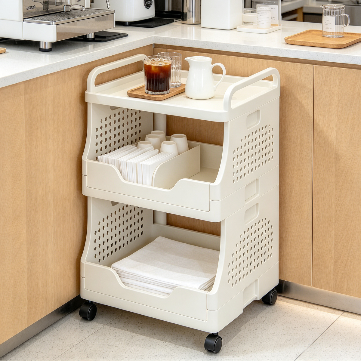🛒 Rolling Storage Cart | Multi-Tier Mobile Organizer | Flexible Home & Office Storage Solution