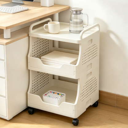 🛒 Rolling Storage Cart | Multi-Tier Mobile Organizer | Flexible Home & Office Storage Solution
