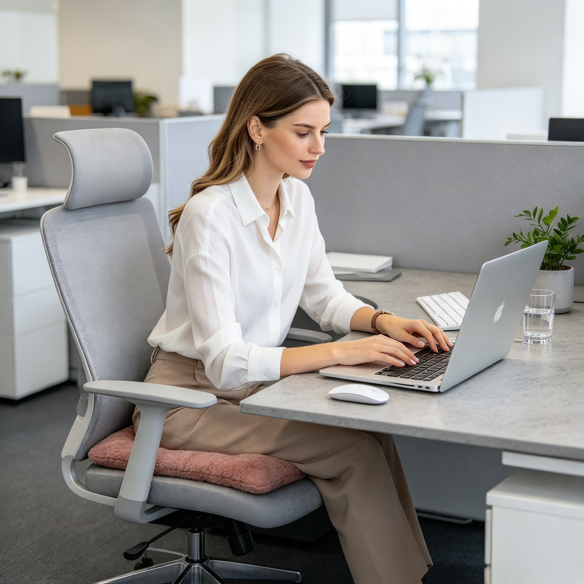 🪑 Thick Office Chair Cushion | Plush Padded Seat | Everyday Desk Comfort
